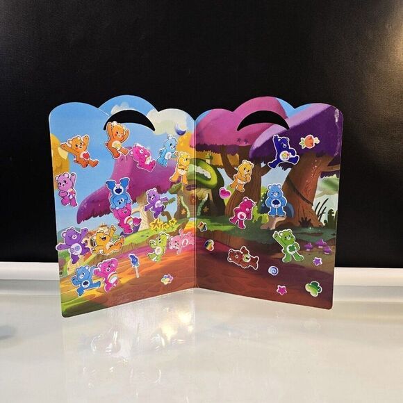 Reusable Puffy Stickers Lot Care Bears And Marvel Stick N' Play Fold And Go - Picture 2 of 11